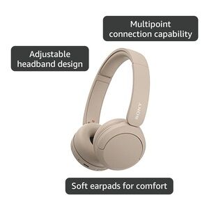 Sony Wireless Over-Ear Headphones - Beige